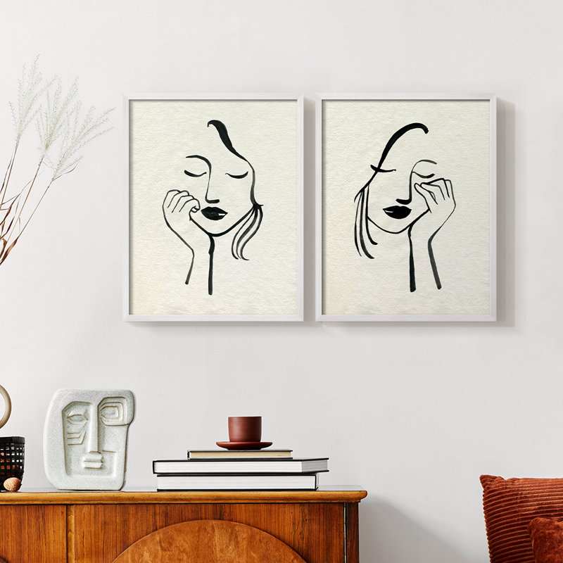 Day Dreamer I - reproduction encadrée de qualité supérieure - prête à être accrochée - aucun clou requis - aucun clou requis