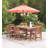 Lancaster Rectangular 6 - Person 71'' Long Dining Set