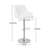 4PCS Adjustable Barstools Swivel PU Counter Height Stools For Pub, Dining Room-2037790070