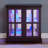 32"H LED Curio Display Cabinet With Adjustable Tempered Glass Shelves, 2-Tier Lighted Glass Display Case With Lattice Doors, China Cabinet With Smartphone-Controlled Lights For Home Decor And Collection-114643630