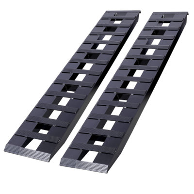 Heavy-Duty Ramps with Top Hook Attaching End, Universal Loading Ramp for Motorcycle, Tractor