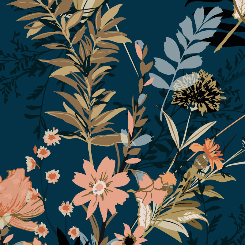 Erastes Autumn 10' L x 24" W Peel and Stick Wallpaper Roll