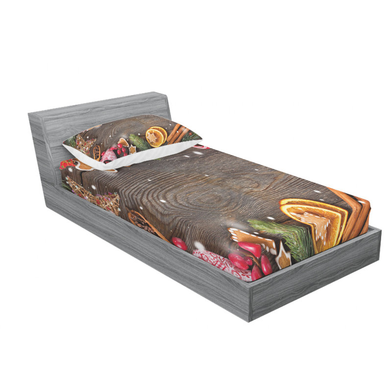 Microfiber Sheet Set, Twin Sheet Set with Fitted Sheet