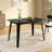 Dining Table Solid Wood Legs, Black