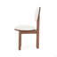 Chaise de salle à manger en polyester avec structure en bois (ensemble de 2)-1101497902