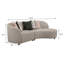 Canapé modulaire rembourré 2 pièces Fayette Greige