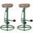 Analeesa Swivel Upholstered Adjustable Height Counter Stool with Metal Frame-993861473