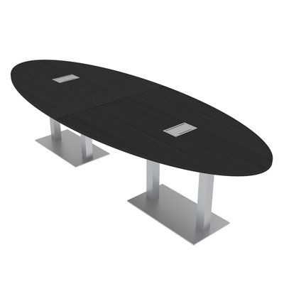 Oval Conference Table with Power and Data