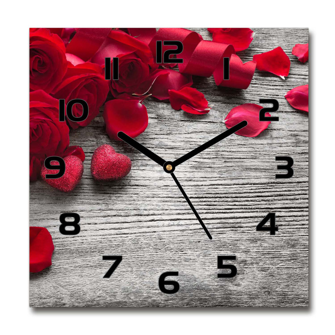 Analoge Wanduhr Roses 60 cm Geräuschlos