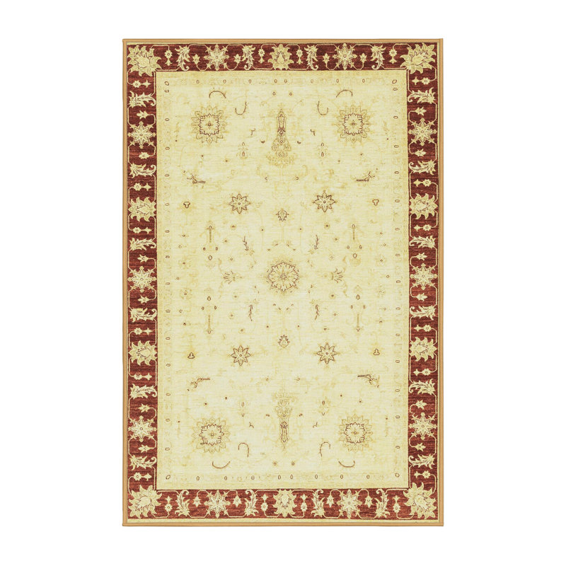 Tapis décoratif multicolore à motif abstrait, Rectangle de 5 pi x 8 pi