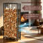 65cm W Metal Log Rack