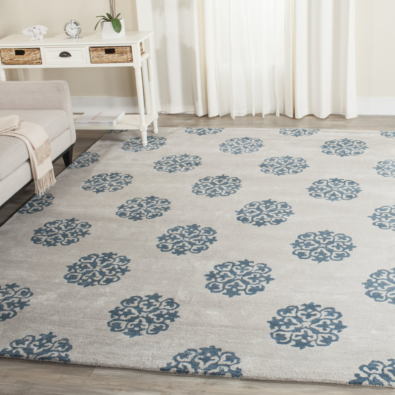 Wyndmere Abstract Wool Hand Woven Area Rug, Rectangle 152 x 244 cm