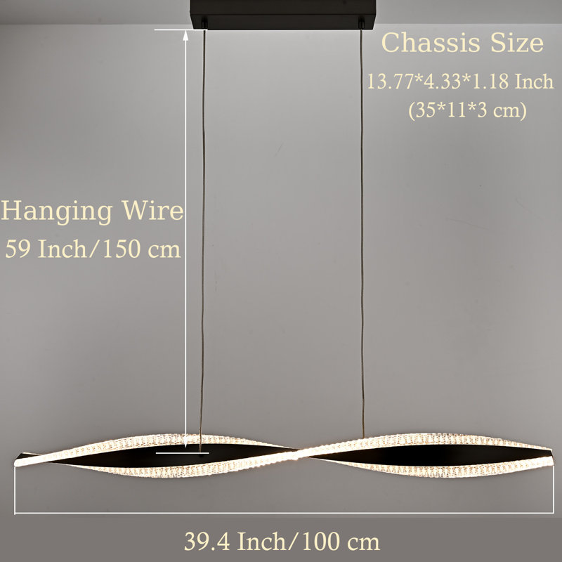 Luminaire suspendu moderne Modern Wave