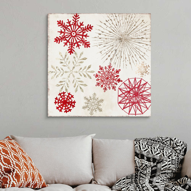 «Merry Christmas Sparkles», reproduction d'art sur toile, H 36 po x l 36 po x P 1,25 po, Toile tendue
