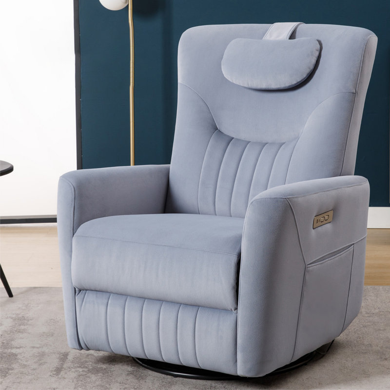 Fauteuil inclinable de massage Power Lift avec vibration 8 points et chaleur lombaire - Similicuir rembourré, poches latérales, assemblage facile, structure en métal robuste pour le confort du cinéma maison