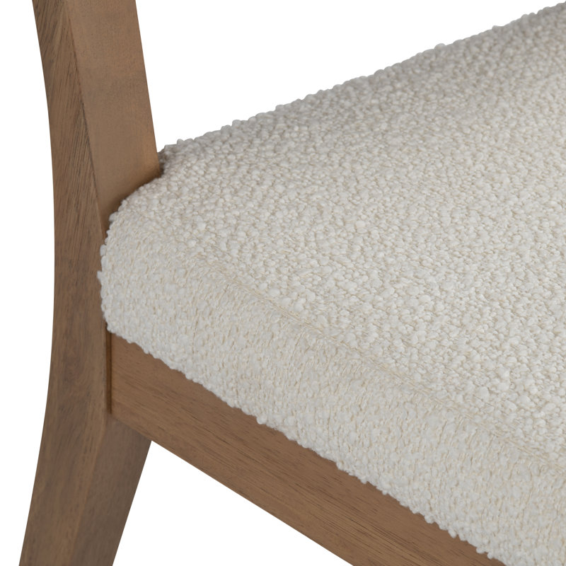 Coomes Textured Cream Upholstered Dining Side Chair