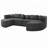 Boucle Fabric Modular Sectional Sofa-423854903
