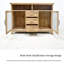 Console rectangulaire en bois manufacturé brun massif
