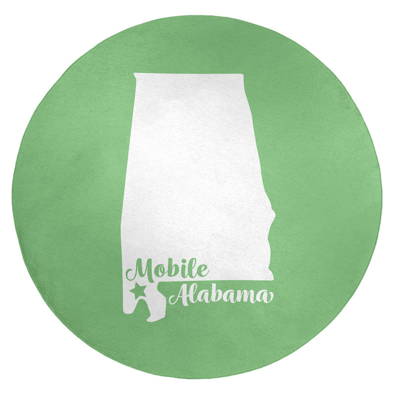 Tapis de poly-chenille en polyester mobile alabama