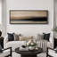 Grande impression sur toile encadrée, impression de paysage abstrait neutre pour décoration intérieure moderne-119328939-119328937
