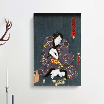 Sumo Wrestler by Utagawa Toyokuni - Wrapped Canvas Painting