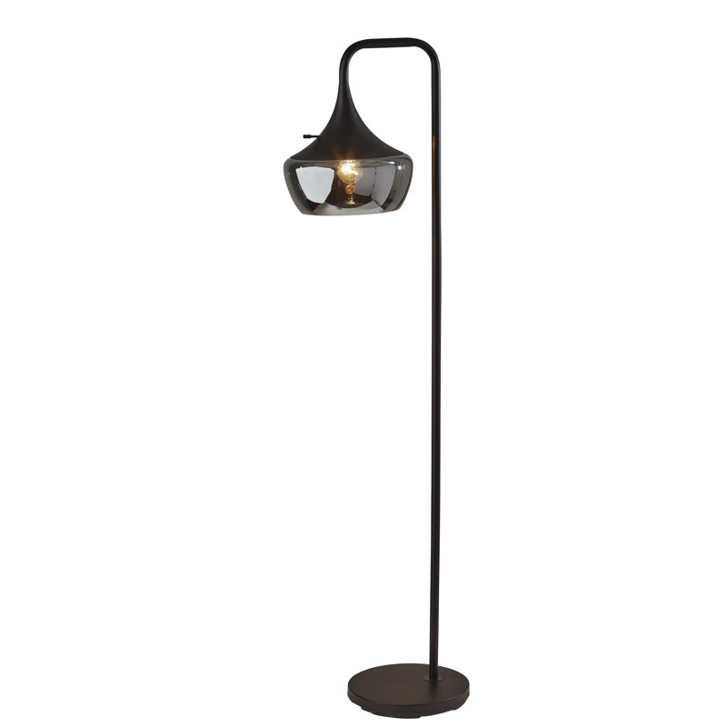 Lampe sur pied en arche 64" Bysshe, Noir
