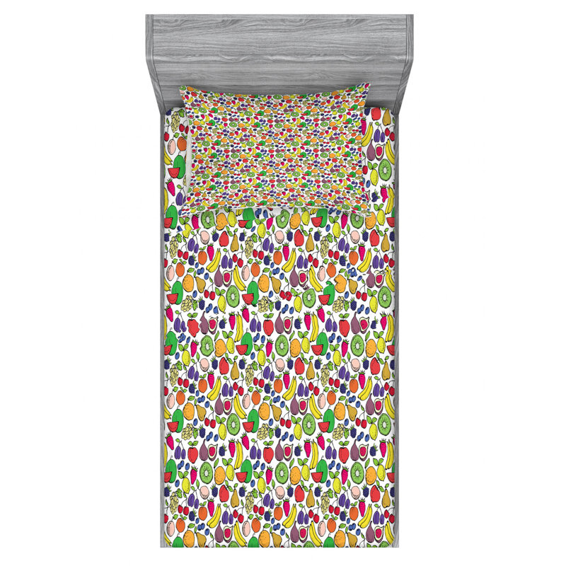 Microfiber Sheet Set, Twin Sheet Set with Fitted Sheet