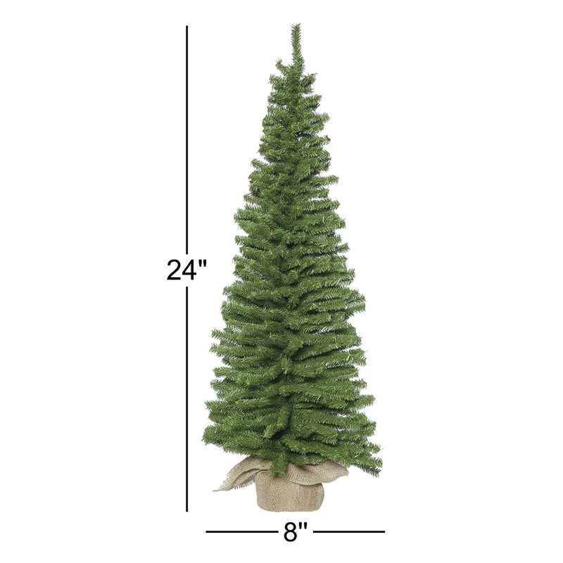 Mini Pine Artificial Christmas Tree Unlit, 24" H