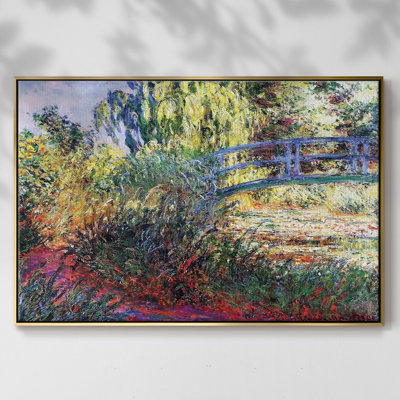 Le pont japonais (l'eau), reproduction sur toile