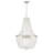 6 - Light Unique Empire Chandelier with Beaded Accents