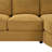 Sylvan L-Shaped Sectional Sofa with Curved Chaise and USB Ports-118692018