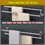Barre à serviettes ajustable rétractable en acier inoxydable de 15 à 27 pouces, porte-serviettes mural pour salle de bain-99080268