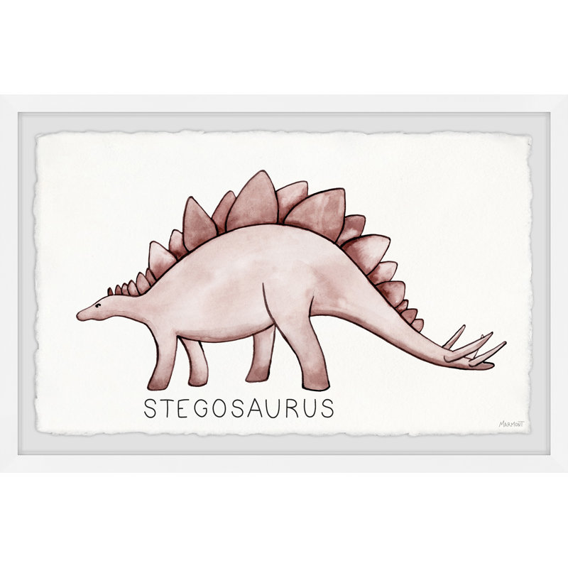 Bradenville Stegosaurus, reproduction encadrée, H 24 po x l 36 po x P 1,5 po