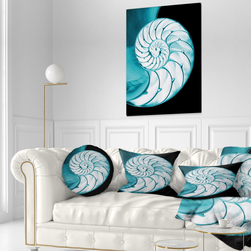 Coussin de coquillage à chambres nautilus