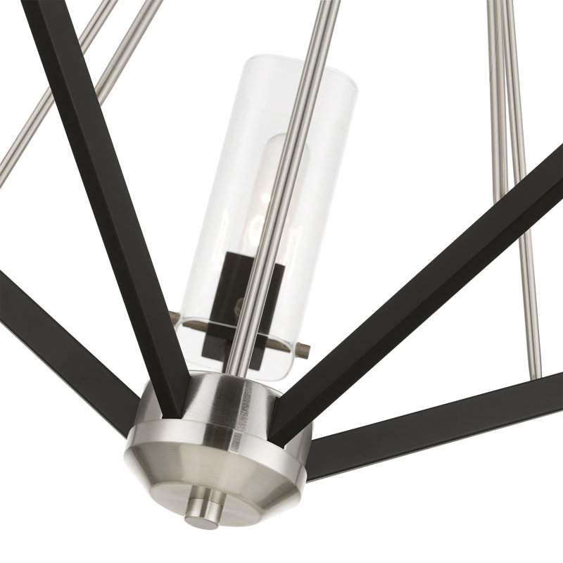 Lustre Afner, Nickel brossé / noir