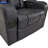 Sharaya Gray Vegan Leather LED Power Recliner With Speaker, Storage, USB And Wireless Charger
