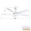 Ventilateur de plafond à DEL 52 po-126724657