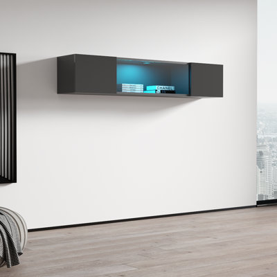 Armoire média flottante grise Type-52 63 "Fly