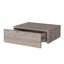 Table de chevet flottante moderne de couleur grise avec espace de rangement pour une configuration organisée-371524006