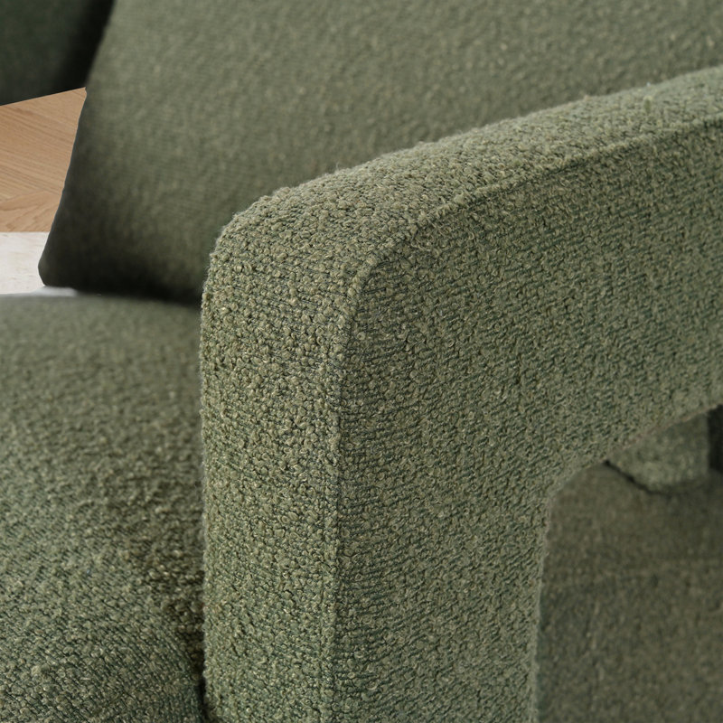 Fauteuil d'appoint rembourré l 30,2 po, Boucle verte