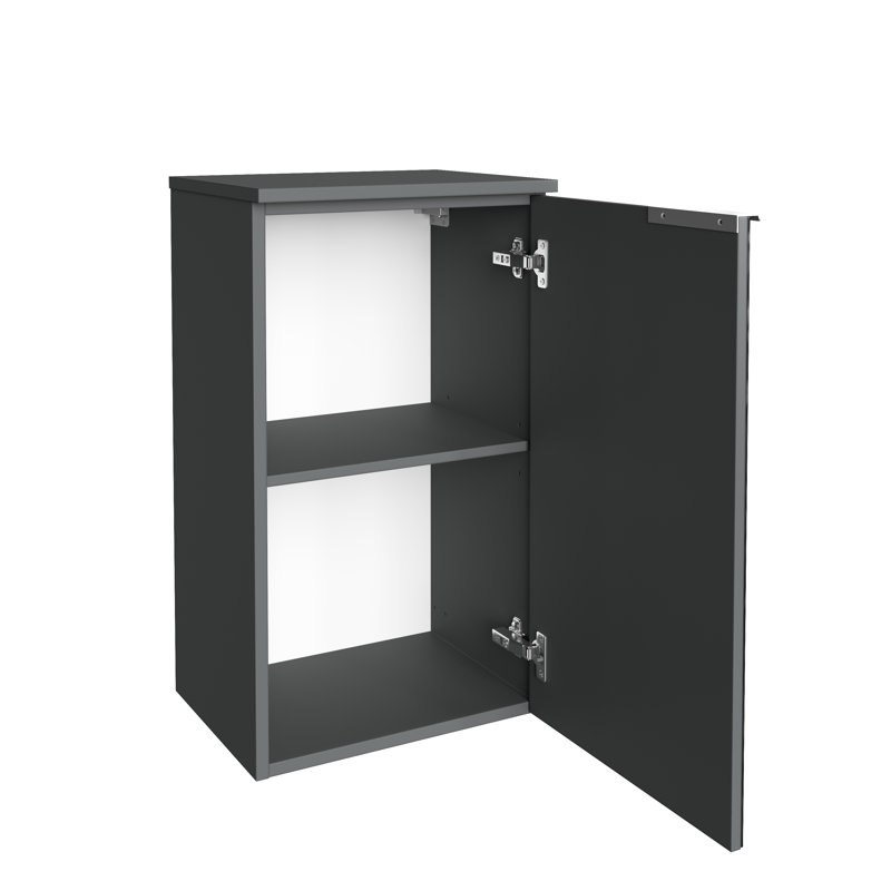 Kara Bathroom Cabinet, Anthracite, Door hinge: Right