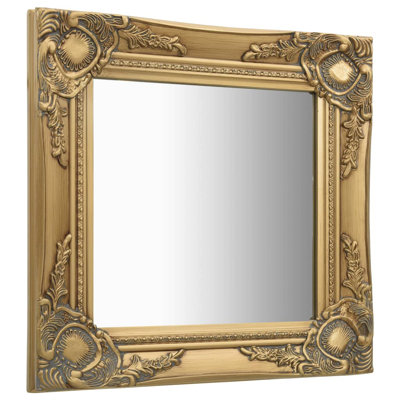 Ginsberg Wood Square Wall Mirror