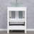 Olivette 24'' Single Bathroom Vanity Set with Vessel Sink, Faucet, Drain-517938708
