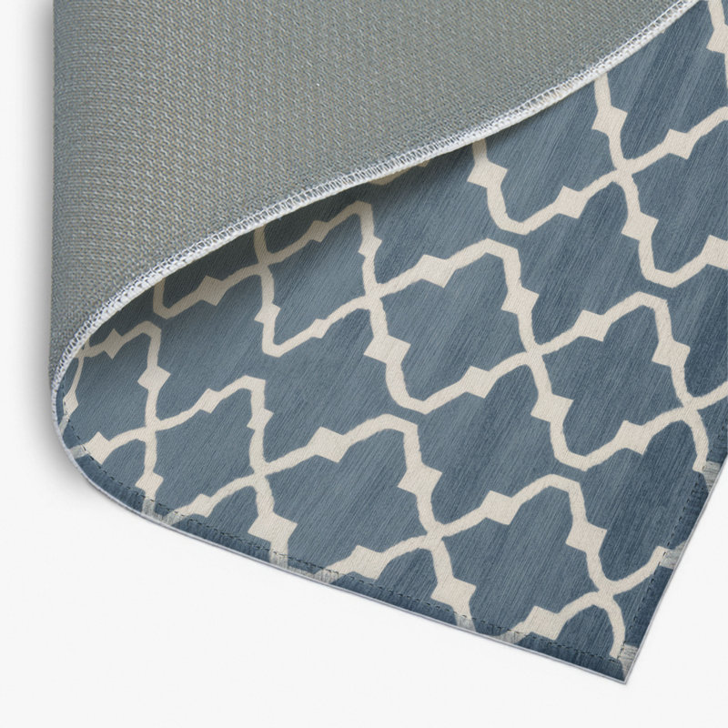 Tapis gris intérieur et extérieur Trellis, Rectangulaire 2 pi x 3 pi