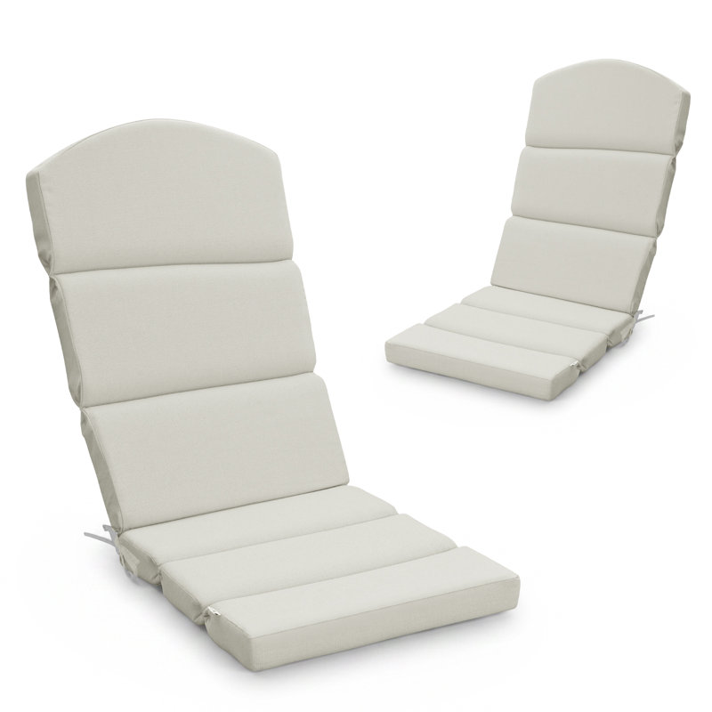 Coussins de chaise Aoodor Adirondack, Gris clair
