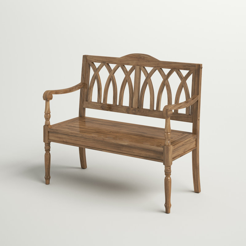 Modern Style Dining Table Bench, Oak