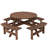 Mcavoy Outdoor  8 Seat Wood Picnic Dining Seat Bench Set