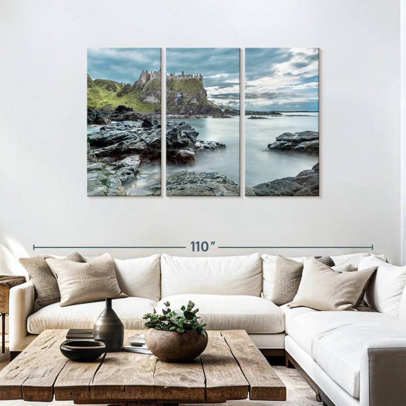 Sebbie Irish Dunluce Castle, 48" H x 74" W