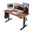 Electric Standing Desk, Adjustable Height Stand Up Desk, 24X48 Inches Sit Stand Home Office Desk, Frame/Mahogany Top,Dark Walnut-546374424-546374431