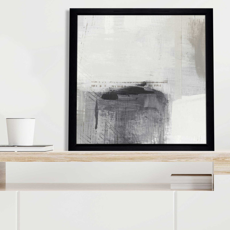 «Early Summer II» par Susan Jill - Peinture, L 25,5 po x H 25,5 po, Cadre noir